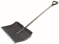 Лопата для снега, полотно 512х408 мм, алюминиевый черенок, диаметр 32 мм, с ручкой (68107-3)