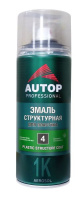 ATP-A07584 Эмаль структурная для пластика №4, черная мелкая, Plastic Structure Coat,аэрозоль 520ml.