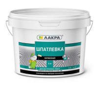  АКЦИЯ 0008042 Шпатлевка латексная Лакра для внутренних работ 3кг Россия
