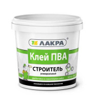 0007841 Клей ПВА Лакра универсальный Строитель 0,9кг Л-С