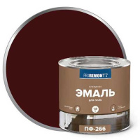 0006705 Эмаль ПФ-266 Proremontt красно-коричневая 1,9 кг 