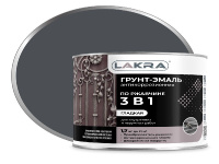 9593586 Грунт-эмаль 3 в 1 Лакра Графит RAL 7024 1,7 кг