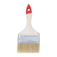  АКЦИЯ 0111116 Кисть плоская "Классик-Стандарт", натуральная щетина, дер. рук., 100мм (0101040)
