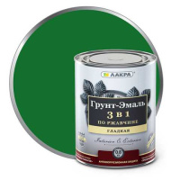 0007604 Грунт-эмаль 3 в 1 Лакра Зеленый 0,8кг Л-С