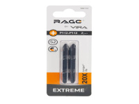 Биты двухсторонние Ph2xPh2х50 x 50мм (2 шт), сталь S2 RAGE (554174)