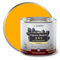 0007602 Грунт-эмаль 3 в 1 Лакра Желтый 1,7кг Л-С
