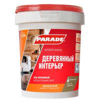 0006062 Лак акриловый PARADE L70 Деревянный интерьер Глянцевый 0,9л Россия