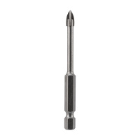 KR-91-0648 Сверло по стеклу и керамике  5 мм 4 грани шестигранный хвостовик Kranz