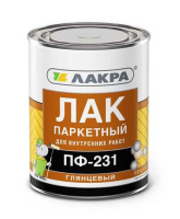 0007655 Лак ПФ-231 паркетный Лакра 0,8кг Л-С
