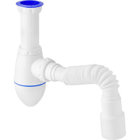 A420 Сифон для умыв.1.1/2" х 40 (без выпуска) с унив. г. т. 40 х 40/50 Unicorn