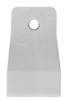 1209104 Шпатель резиновый белый 40мм Белый 1000 Россия