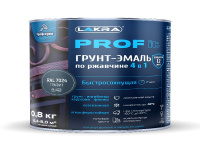 9592001 Грунт-эмаль по ржавчине 4 в 1 быстросохнущая Лакра PROF IT Графит, RAL 7024 0,8 кг