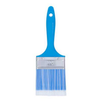 0111425 Кисть плоская "Лазурит-Стандарт", искусственная щетина, пласт. рук., 75мм (0101220)