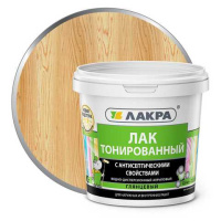 0007561 Лак в/д тонированный Лакра Бесцветный 0,9кг Л-С