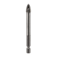 KR-91-0651 Сверло по стеклу и керамике10 мм 4 грани шестигранный хвостовик Kranz