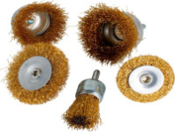 Набор щеток-крацовок для дрели и шуруповерта для удаления ржавчины 25, 50, 65 мм 5шт VIRA (572050)