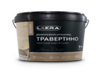 9592913 Декоративная штукатурка с эффектом травертина ЛАКРА ДЕКОР Травертино 15кг
