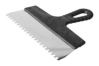 1205107 Шпатель малярный зубчатый 250мм, зуб 6х6мм, Россия