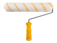 0201135 Валик с ручкой полиэстер 10/250/40мм, желт.нить, D6мм, Россия /44