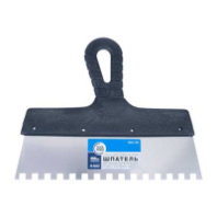 1201178 Шпатель фасадный нержав. 250мм, зуб 8х8 пласт руч. Россия