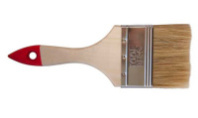  АКЦИЯ 0111115 Кисть плоская "Классик-Стандарт", натуральная щетина, дер. рук., 75мм (0101030)