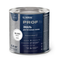 8311355 Эмаль для бетонных полов быстросохнущая  Лакра PROF IT База А, RAL 9003 2,8 кг