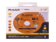 Диск пильный Universal 190 мм (7 1/2”) Z40 посадка 30+20/16 RAGE (594233)