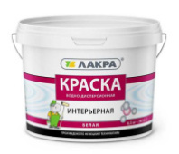 8306474 Краска акриловая интерьерная Лакра белоснежная 6,5кг (0007508)
