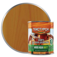 0013930 Текстурол WOOD AQUA MATT деревозащитное средство на вод. основе Тик 0,8л Л-С