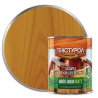 0013915 Текстурол WOOD AQUA MATT деревозащитное средство на вод. основе Дуб 0,8л Л-С