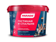 0005858 Краска акрил. PARADE W2 Гостиная & Спальня Бел. мат. 2,5л Россия