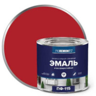 0006643 Эмаль ПФ-115 PROREMONTT Красный 1,9кг Л-С