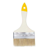 0101940 Кисть плоская "Хобби", натуральная щетина, дер. рукоятка, 100мм, Китай