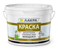 АКЦИЯ 8306484 Краска моющаяся латексная Лакра Белоснежная 14кг (0007519)
