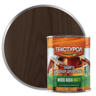 0013921 Текстурол WOOD AQUA MATT деревозащитное средство на вод. основе Орех 0,8л Л-С