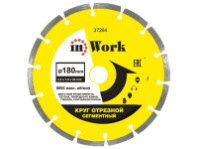 Круг отрезной алмазный, сегментный, 180х22 мм, InWork (37264)
