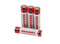 39-1012 Батарейка алкалиновая AAA/LR03 мизинчиковая 1,5В (упак 4 шт) REXANT (аналог 30-1012)