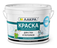  АКЦИЯ 8306469 Краска акриловая для стен и потолков Лакра Белоснежная 14кг (0007483)