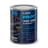 8311373 Грунт-эмаль по ржавчине 4 в 1 быстросохнущая Лакра PROF IT Черный, RAL 9005 0,8 кг
