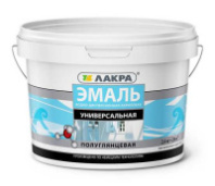 0008110 Эмаль акрил. универсальная Лакра Бел. п/глянц. 2,4кг Л-С