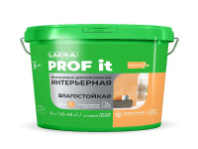 9592368 Краска акриловая интерьерная влагостойкая Лакра PROF IT База С 6 кг