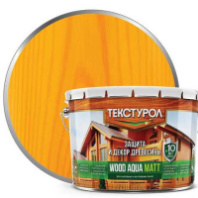 0013928 Текстурол WOOD AQUA MATT деревозащитное средство на вод. основе Сосна 10л Л-С