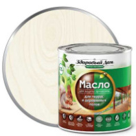 0007068 Масло для террас и деревянных полов Здоровый Дом белое 0,75л Л-С