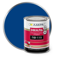 0007756 Эмаль ПФ-115 Лакра Синий 1кг Л-С