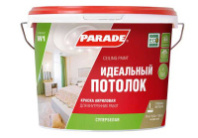 0005842 Краска акрил. PARADE W1 Идеальный потолок Бел. мат. 10л Россия