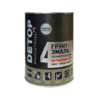 DTI-P07786 DETOP №4 - Грунт-эмаль по ржавчине 3 в 1 - Хаки (защитная) 750 мл
