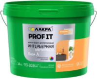 8307494 Краска акриловая интерьерная влагостойкая Лакра PROF IT База С 3 кг