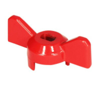 Ручка-бабочка усиленная, для крана КРАСНАЯ, 1/2"-3/4", MP