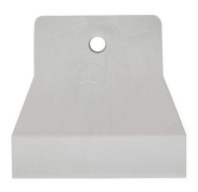 1209108 Шпатель резиновый белый 80мм Белый 500 Россия