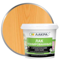 0007568 Лак в/д тонированный Лакра Орегон 0,9кг Л-С